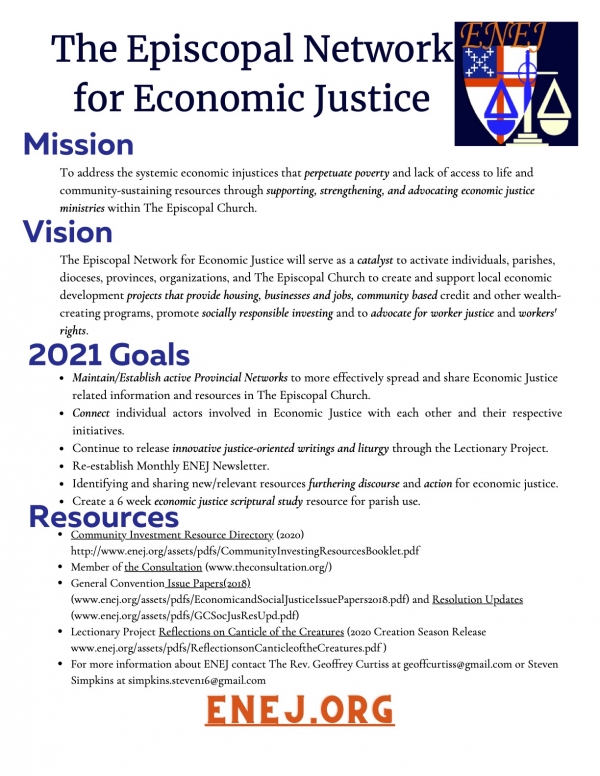 Join the Episcopal Network for Economic Justice